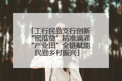 工行民勤支行创新“蜜瓜贷”精准滴灌“产业田”全链赋能民勤乡村振兴